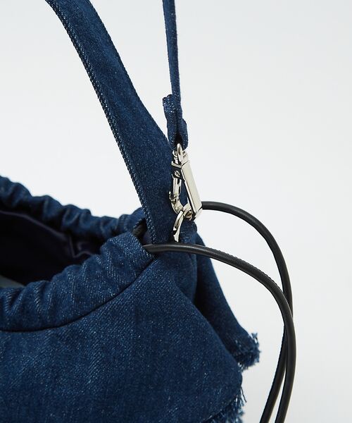 Rouge vif la cle / ルージュ・ヴィフ ラクレ ショルダーバッグ | 【Ampersand / アンパサンド】Denim  frilr bag　ME- | 詳細13