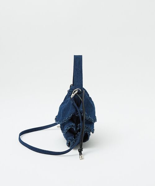 Rouge vif la cle / ルージュ・ヴィフ ラクレ ショルダーバッグ | 【Ampersand / アンパサンド】Denim  frilr bag　ME- | 詳細15