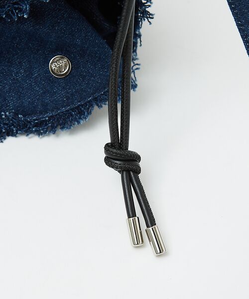 Rouge vif la cle / ルージュ・ヴィフ ラクレ ショルダーバッグ | 【Ampersand / アンパサンド】Denim  frilr bag　ME- | 詳細17