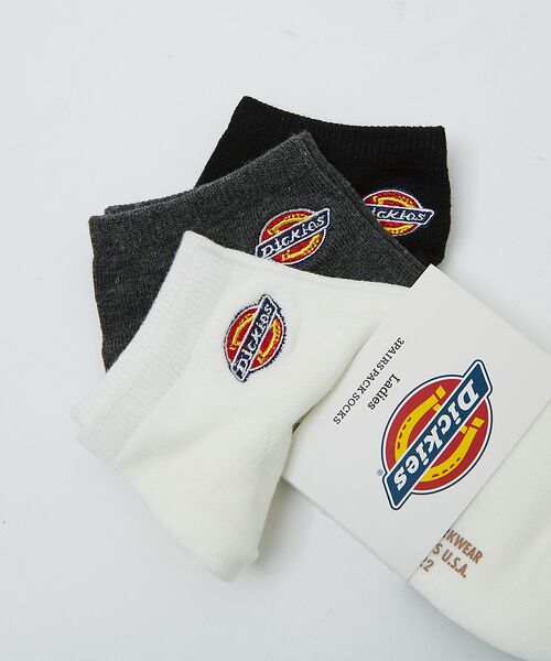 Rouge vif la cle / ルージュ・ヴィフ ラクレ ソックス | 【DICKIES/ディッキーズ】ソックス 3足セット / レディース / ワンポ | 詳細2