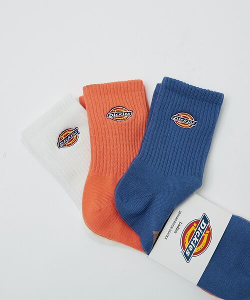 Rouge vif la cle / ルージュ・ヴィフ ラクレ ソックス | 【DICKIES/ディッキーズ】ソックス 3足セット / レディース / ワンポ | 詳細8