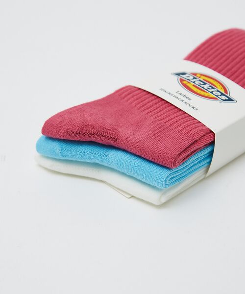 Rouge vif la cle / ルージュ・ヴィフ ラクレ ソックス | 【DICKIES/ディッキーズ】ソックス 3足セット / レディース / ワンポ | 詳細12