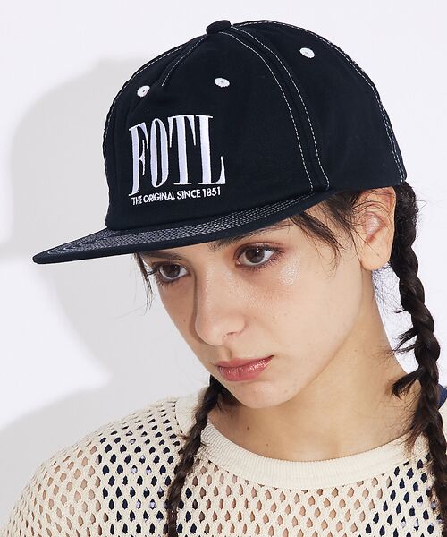 Rouge vif la cle/ルージュ・ヴィフ ラクレ 【FRUIT OF THE LOOM】EX ACCENT STITCH CAP ブラック F Rouge vif la cle/ルージュ・ヴィフ ラクレ 【FRUIT OF THE LOOM】EX ACCENT STITCH CAP ブラック F