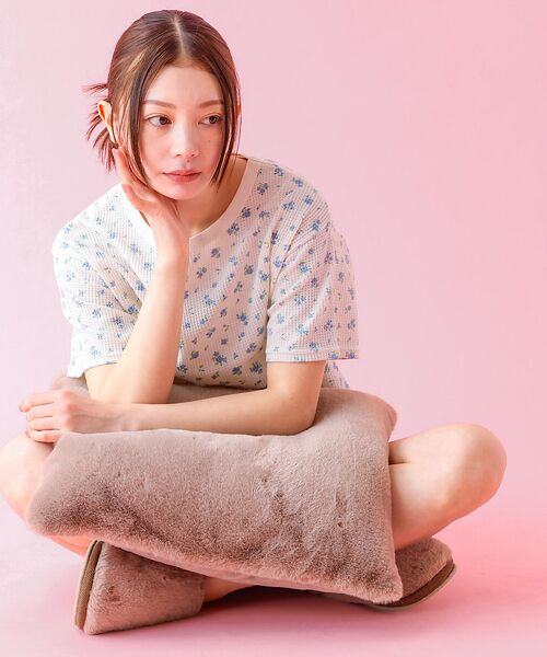 Rouge vif la cle/ルージュ・ヴィフ ラクレ 【JEMORGAN / ジェーイーモーガン】半袖&ショーツ&巾着3点セット/ルー ブルー F Rouge vif la cle/ルージュ・ヴィフ ラクレ 【JEMORGAN / ジェーイーモーガン】半袖&ショーツ&巾着3点セット/ルー ブルー F