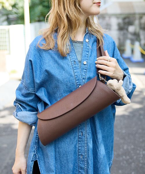 Rouge vif la cle / ルージュ・ヴィフ ラクレ ショルダーバッグ | 【AULENTTI/オウレンティ】ワイドフラップ ボディバッグ / ショルダーバ | 詳細4