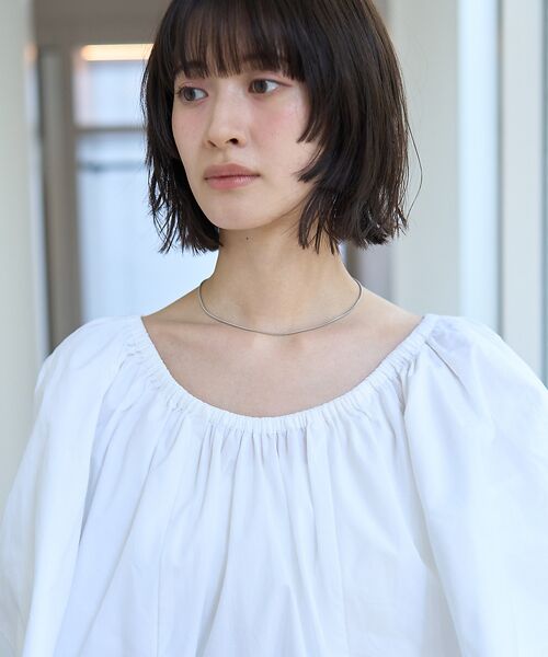 Rouge vif la cle / ルージュ・ヴィフ ラクレ シャツ・ブラウス | シルク混コットンフォルムブラウス | 詳細13