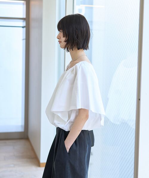 Rouge vif la cle / ルージュ・ヴィフ ラクレ シャツ・ブラウス | シルク混コットンフォルムブラウス | 詳細2