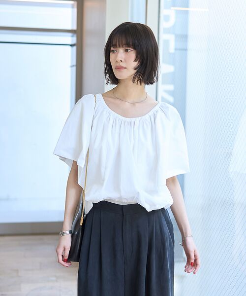 Rouge vif la cle / ルージュ・ヴィフ ラクレ シャツ・ブラウス | シルク混コットンフォルムブラウス | 詳細3