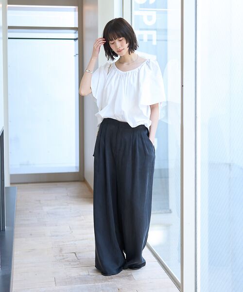 Rouge vif la cle / ルージュ・ヴィフ ラクレ シャツ・ブラウス | シルク混コットンフォルムブラウス | 詳細5