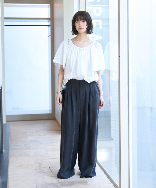 Rouge vif la cle / ルージュ・ヴィフ ラクレ シャツ・ブラウス | シルク混コットンフォルムブラウス | 詳細6