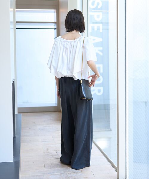 Rouge vif la cle / ルージュ・ヴィフ ラクレ シャツ・ブラウス | シルク混コットンフォルムブラウス | 詳細8