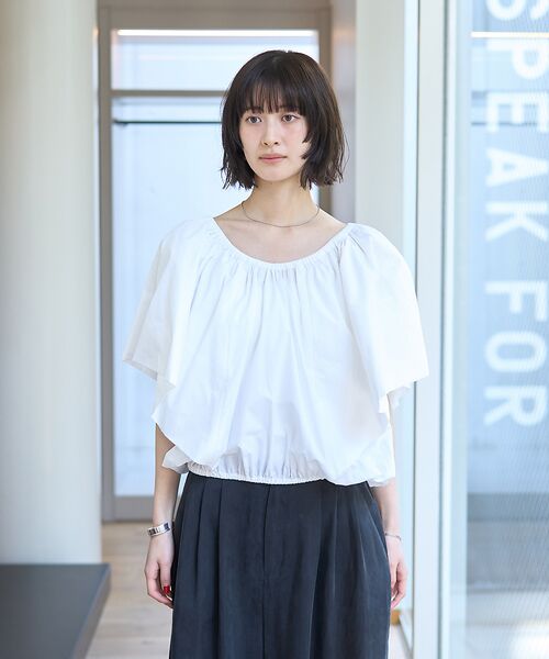 Rouge vif la cle / ルージュ・ヴィフ ラクレ シャツ・ブラウス | シルク混コットンフォルムブラウス | 詳細9