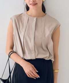 Rouge vif la cle / ルージュ・ヴィフ ラクレ シャツ・ブラウス | タック入りノースリーブカットソーブラウス