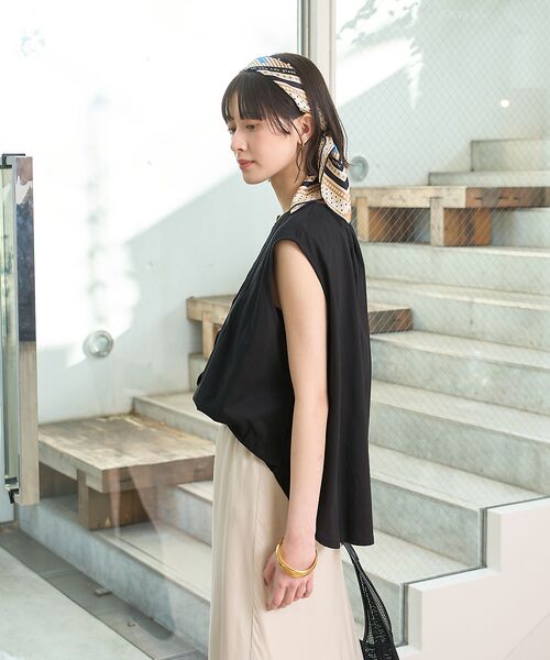 Rouge vif la cle / ルージュ・ヴィフ ラクレ シャツ・ブラウス | タック入りノースリーブカットソーブラウス | 詳細9