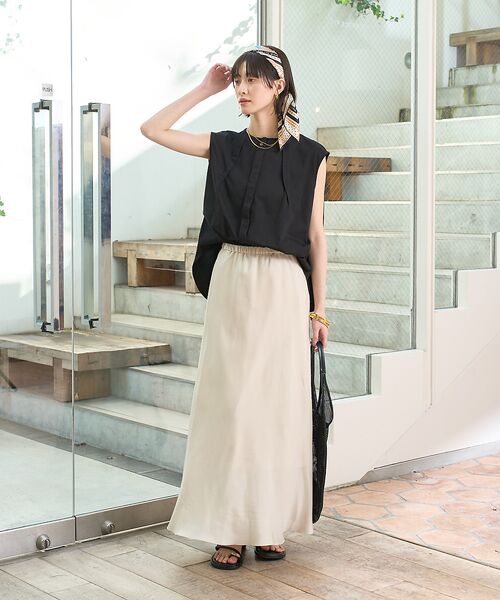 Rouge vif la cle / ルージュ・ヴィフ ラクレ シャツ・ブラウス | タック入りノースリーブカットソーブラウス | 詳細10