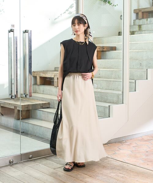 Rouge vif la cle / ルージュ・ヴィフ ラクレ シャツ・ブラウス | タック入りノースリーブカットソーブラウス | 詳細11