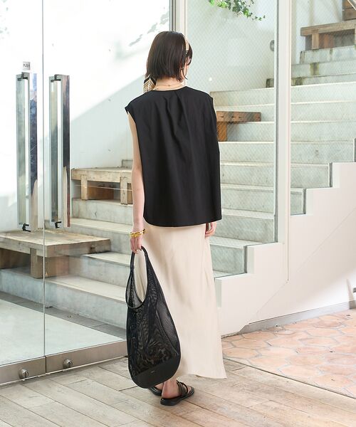 Rouge vif la cle / ルージュ・ヴィフ ラクレ シャツ・ブラウス | タック入りノースリーブカットソーブラウス | 詳細13