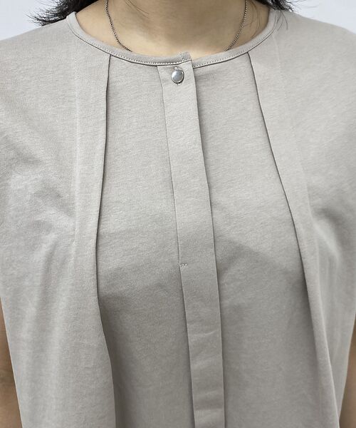 Rouge vif la cle / ルージュ・ヴィフ ラクレ シャツ・ブラウス | タック入りノースリーブカットソーブラウス | 詳細25