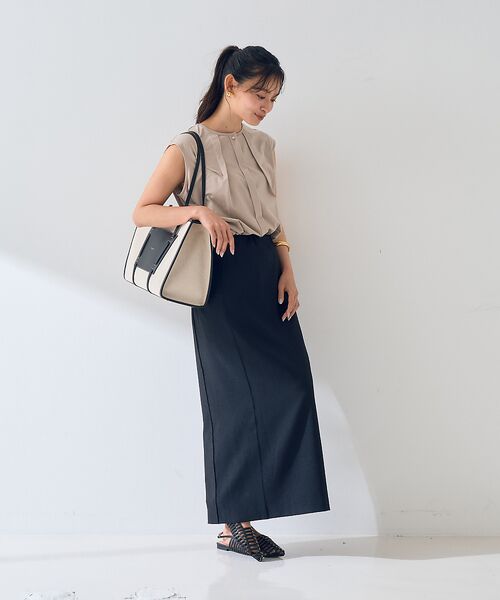 Rouge vif la cle / ルージュ・ヴィフ ラクレ シャツ・ブラウス | タック入りノースリーブカットソーブラウス | 詳細19