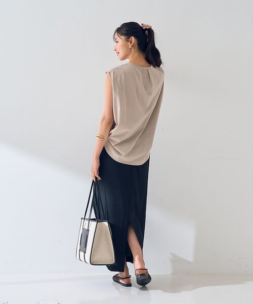 Rouge vif la cle / ルージュ・ヴィフ ラクレ シャツ・ブラウス | タック入りノースリーブカットソーブラウス | 詳細20