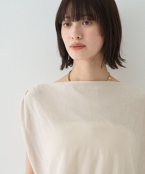 Rouge vif la cle / ルージュ・ヴィフ ラクレ ニット・セーター | ドレープニットプルオーバー | 詳細10