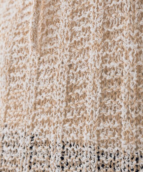 Rouge vif la cle / ルージュ・ヴィフ ラクレ ニット・セーター | 麻混ニットレースアップベスト | 詳細12