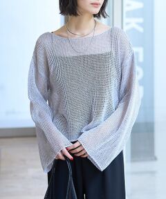 Rouge vif la cle / ルージュ・ヴィフ ラクレ ニット・セーター | シアーメッシュペーパーニットプルオーバー