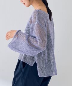 Rouge vif la cle / ルージュ・ヴィフ ラクレ ニット・セーター | シアーメッシュペーパーニットプルオーバー