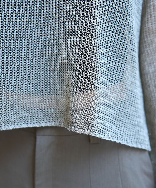 Rouge vif la cle / ルージュ・ヴィフ ラクレ ニット・セーター | シアーメッシュペーパーニットプルオーバー | 詳細25