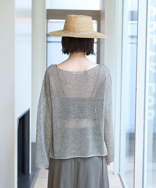 Rouge vif la cle / ルージュ・ヴィフ ラクレ ニット・セーター | シアーメッシュペーパーニットプルオーバー | 詳細20