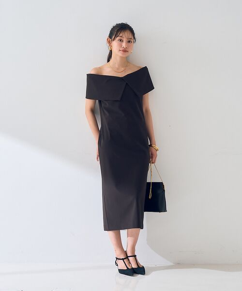 Rouge vif la cle / ルージュ・ヴィフ ラクレ ワンピース | 【撥水】大衿トリコットワンピース | 詳細1