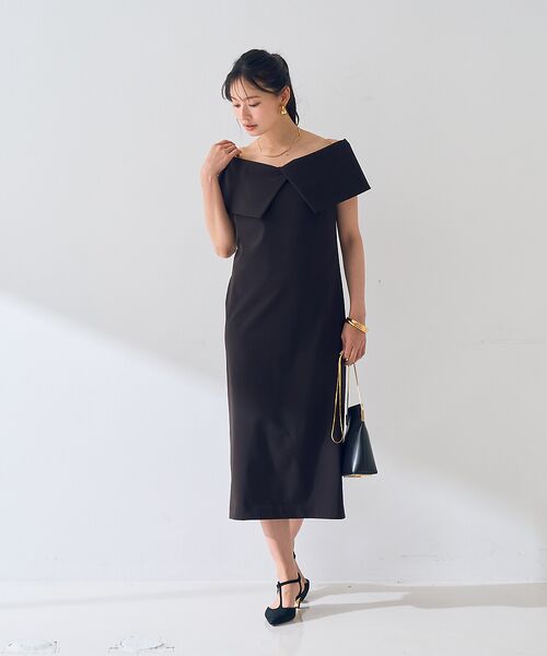 Rouge vif la cle / ルージュ・ヴィフ ラクレ ワンピース | 【撥水】大衿トリコットワンピース | 詳細3