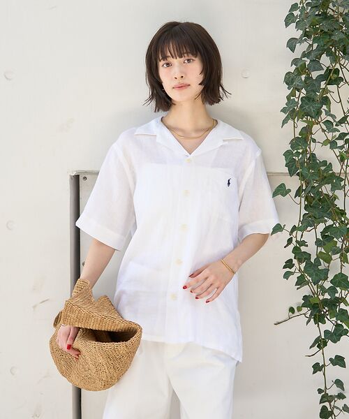 Rouge vif la cle / ルージュ・ヴィフ ラクレ シャツ・ブラウス | 【POLO RALPH LAUREN/ポロラルフローレン】クラシックフィットリネ | 詳細3