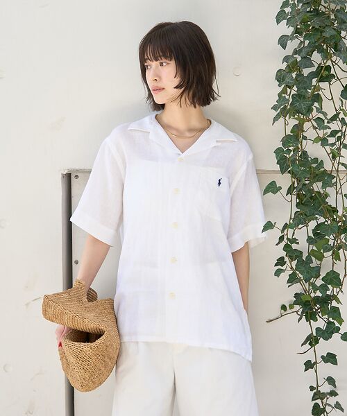 Rouge vif la cle / ルージュ・ヴィフ ラクレ シャツ・ブラウス | 【POLO RALPH LAUREN/ポロラルフローレン】クラシックフィットリネ | 詳細4