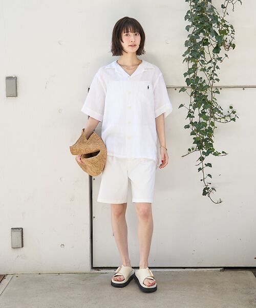 Rouge vif la cle / ルージュ・ヴィフ ラクレ シャツ・ブラウス | 【POLO RALPH LAUREN/ポロラルフローレン】クラシックフィットリネ | 詳細9