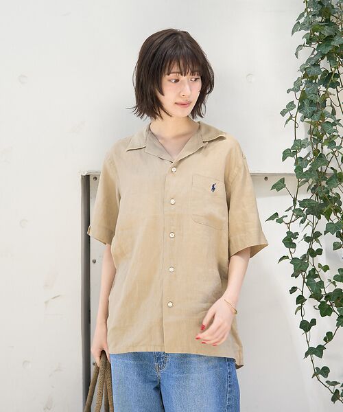 Rouge vif la cle / ルージュ・ヴィフ ラクレ シャツ・ブラウス | 【POLO RALPH LAUREN/ポロラルフローレン】クラシックフィットリネ | 詳細10