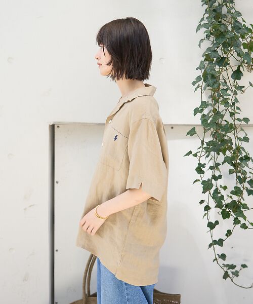 Rouge vif la cle / ルージュ・ヴィフ ラクレ シャツ・ブラウス | 【POLO RALPH LAUREN/ポロラルフローレン】クラシックフィットリネ | 詳細12