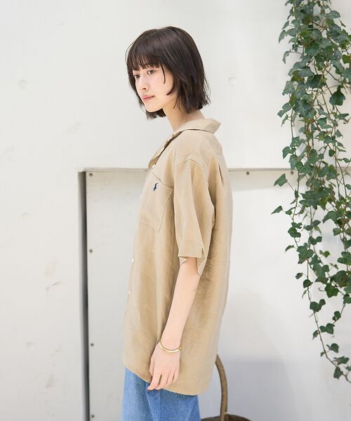 Rouge vif la cle / ルージュ・ヴィフ ラクレ シャツ・ブラウス | 【POLO RALPH LAUREN/ポロラルフローレン】クラシックフィットリネ | 詳細13