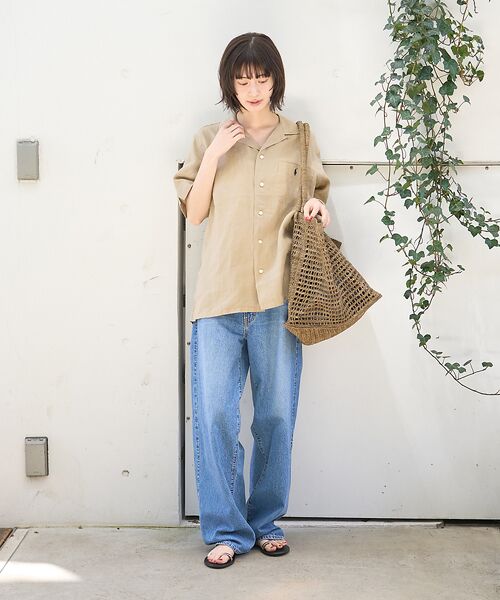 Rouge vif la cle / ルージュ・ヴィフ ラクレ シャツ・ブラウス | 【POLO RALPH LAUREN/ポロラルフローレン】クラシックフィットリネ | 詳細14