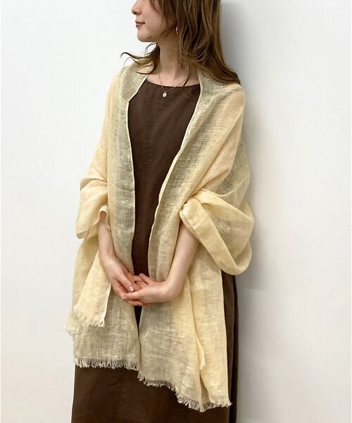 Rouge vif la cle / ルージュ・ヴィフ ラクレ マフラー・ショール・スヌード・ストール | 【追加】【The Bagmati/ザ バグマティ】リネンストール | 詳細3