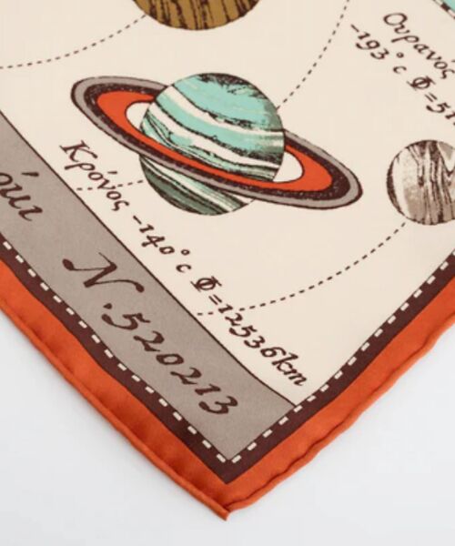 Rouge vif la cle / ルージュ・ヴィフ ラクレ バンダナ・スカーフ | 【manipuri/マニプリ】ホロスコープ シルクスカーフ 65×65 | 詳細3