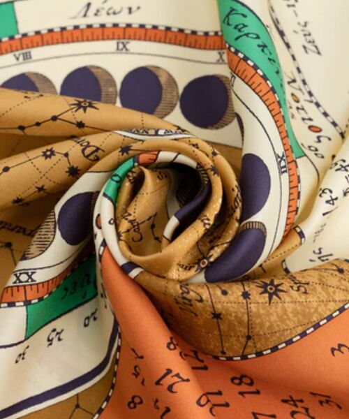 Rouge vif la cle / ルージュ・ヴィフ ラクレ バンダナ・スカーフ | 【manipuri/マニプリ】ホロスコープ シルクスカーフ 65×65 | 詳細6