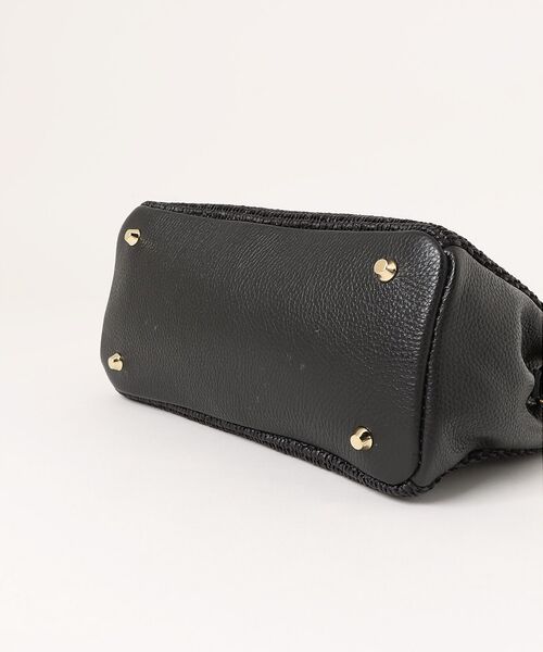 Rouge vif la cle / ルージュ・ヴィフ ラクレ かごバック | 【AULENTTI/オウレンティ】ラフィア×レザーベルトトート ショルダー付バッ | 詳細8