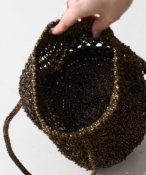 Rouge vif la cle / ルージュ・ヴィフ ラクレ ショルダーバッグ | 【The Bagmati/ザ バグマティ】メタリックラメ糸ネットバッグ | 詳細11