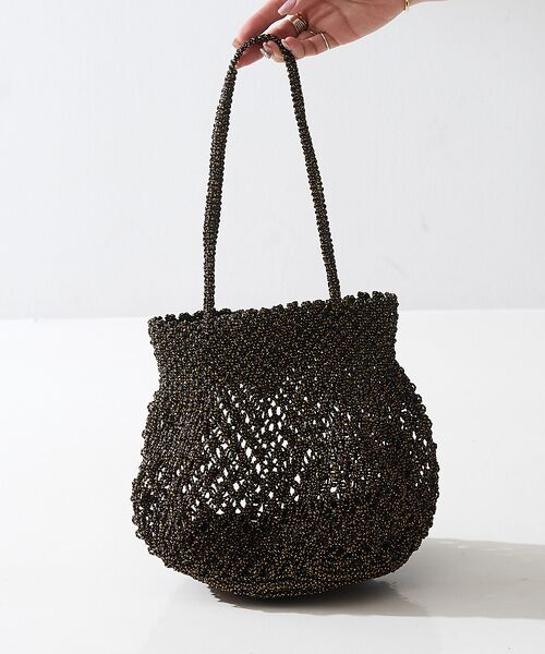 Rouge vif la cle / ルージュ・ヴィフ ラクレ ショルダーバッグ | 【The Bagmati/ザ バグマティ】メタリックラメ糸ネットバッグ | 詳細9