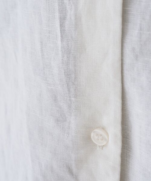 Rouge vif la cle / ルージュ・ヴィフ ラクレ シャツ・ブラウス | 麻混変形フォルムシャツ | 詳細14