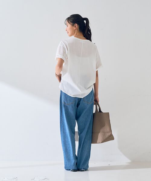 Rouge vif la cle / ルージュ・ヴィフ ラクレ Tシャツ | ターンバックロゴTシャツ | 詳細9