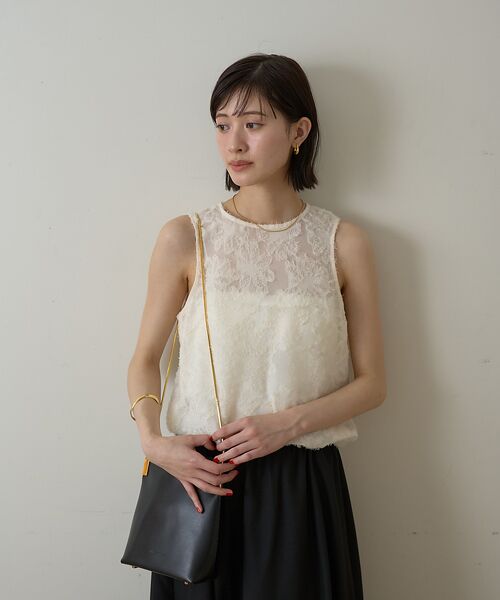 Rouge vif la cle / ルージュ・ヴィフ ラクレ シャツ・ブラウス | 【一部店舗限定】フラワーフェザーアメスリブラウス | 詳細2