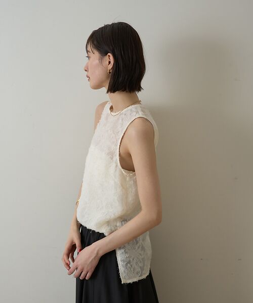 Rouge vif la cle / ルージュ・ヴィフ ラクレ シャツ・ブラウス | 【一部店舗限定】フラワーフェザーアメスリブラウス | 詳細4