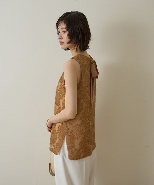 Rouge vif la cle / ルージュ・ヴィフ ラクレ シャツ・ブラウス | 【一部店舗限定】フラワーフェザーアメスリブラウス | 詳細10